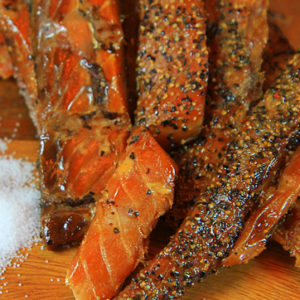 Buck's Wild Alaskan Salmon Jerky