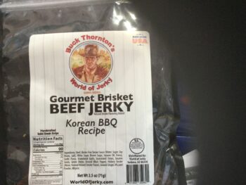 Korean bbq beef brisket 2.5oz
