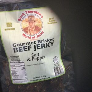 All natural Salt and pepper Beef brisket 2.5oz